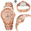 FOSSIL Quartz Rose Gold Dial Rose Gold-tone Ladies Watch