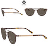 CALVIN KLEIN Brown Round Men's Sunglasses