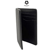 COACH Black / Khaki Card Wallet With Signature Canvas Blocking