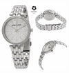 ANNE KLEIN Quartz Crystal Embellished Silver Ladies Watch