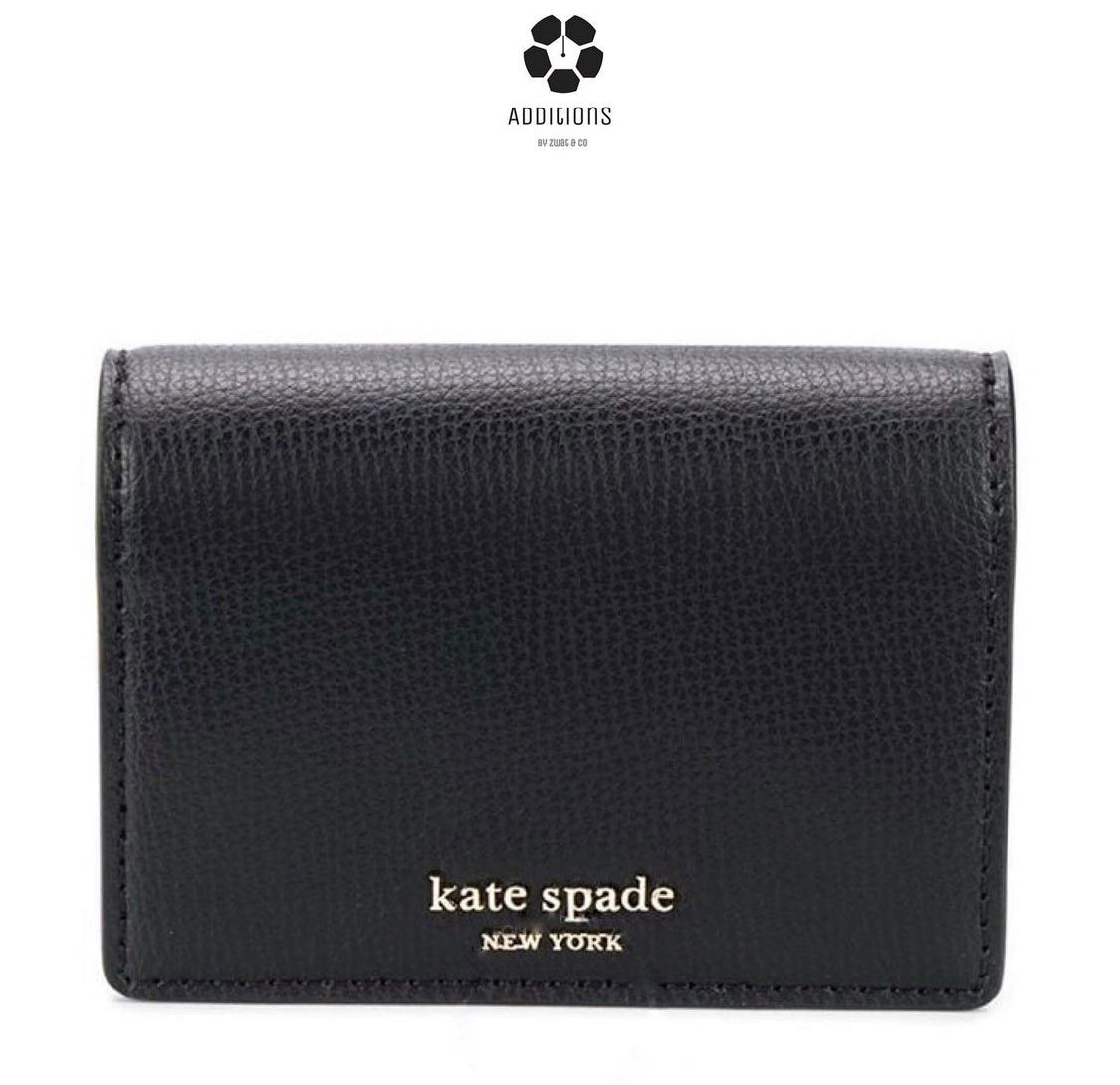 KATE SPADE Ladies Black Leather Sylvia Mini Key Ring Wallet – Zwat ...