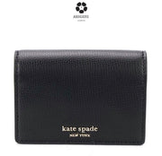 KATE SPADE Ladies Black Leather Sylvia Mini Key Ring Wallet