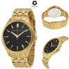 ARMANI EXCHANGE Black Dial Gold-plated Men's Watch